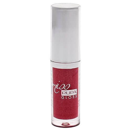 Pupa Milano Miss Milano Lip Gloss, 0.05 Oz, Shiny Gel Texture, Color French Kiss, Plump Effect