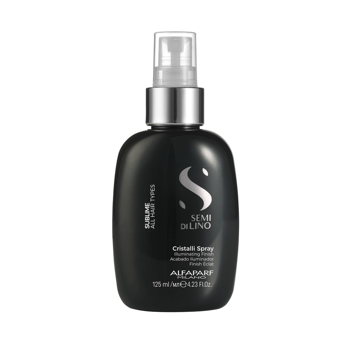 Alfaparf Milano Semi Di Lino Sublime Cristalli Smoothing Finishing Spray  Lightweight  Provides Shine and Protection  Profess