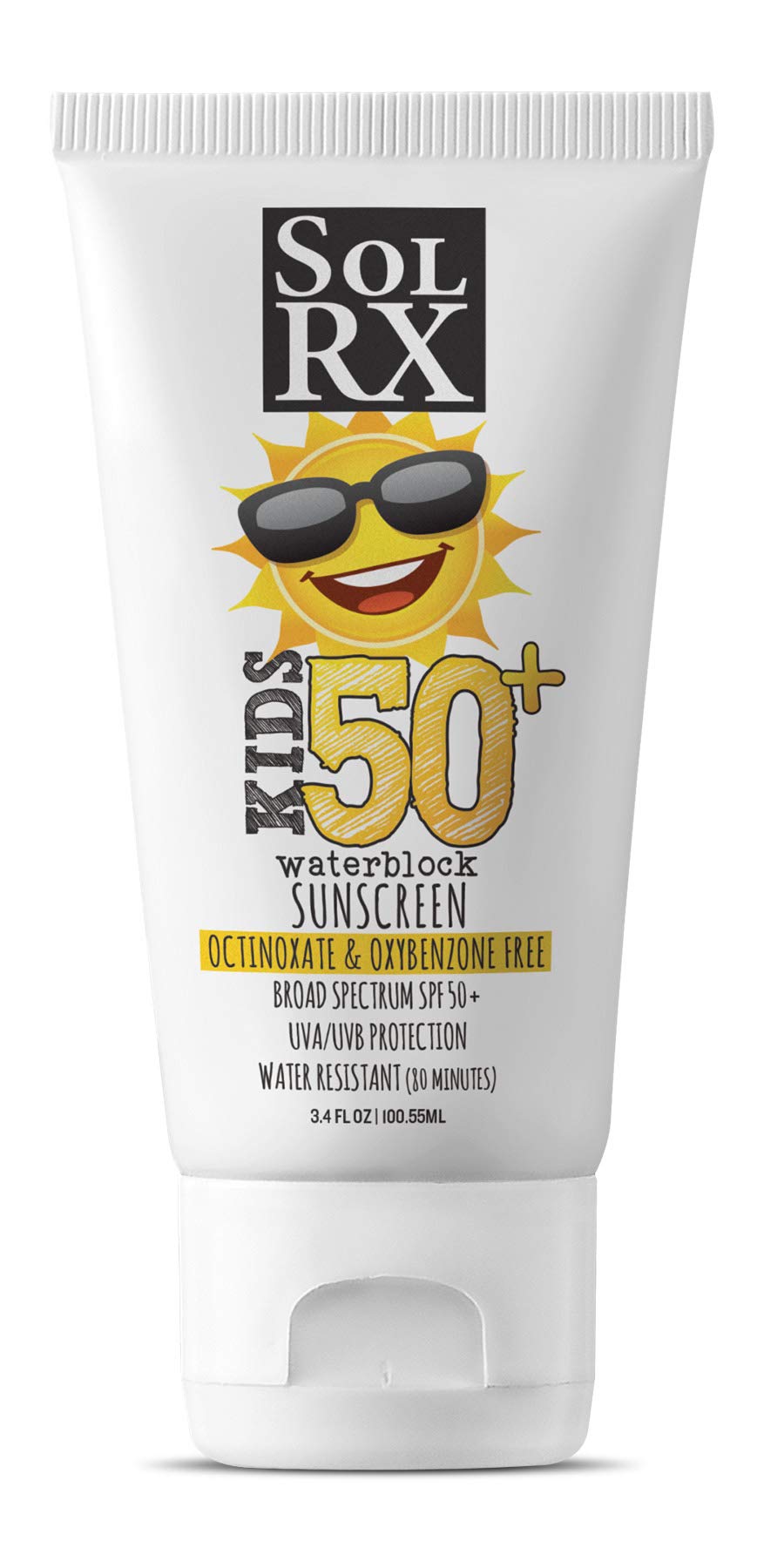 Solrx Kid'S Sport Sunscreen Spf 50+ - Oxybenzone Free, Reef Safe, 3.4 Fl Oz