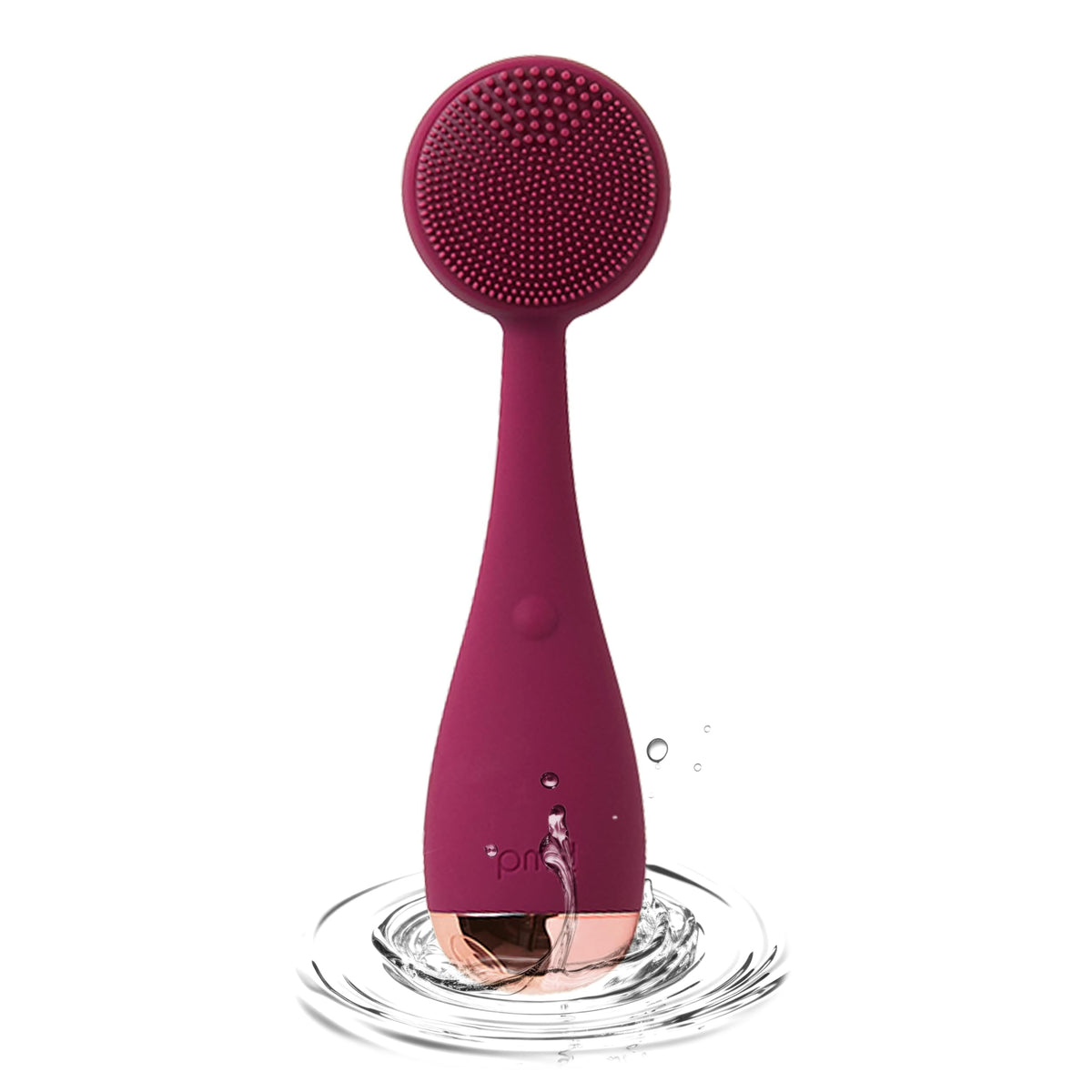 Pmd Clean Facial Cleansing Device - Silicone Brush, Waterproof, Sonicglow Technology, Navy