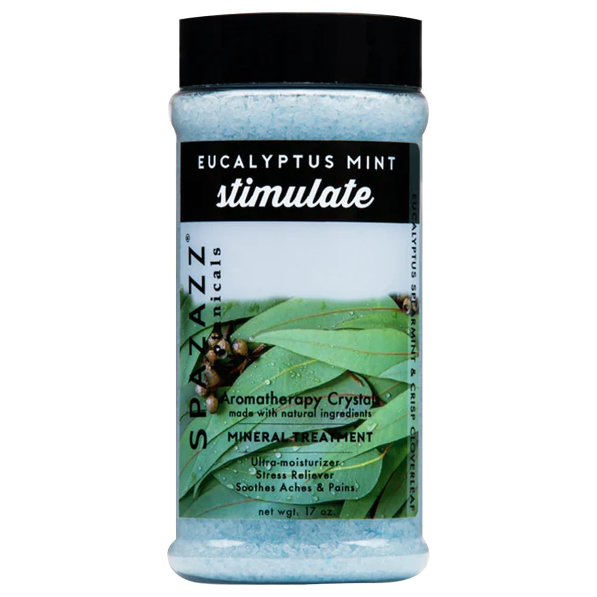 Spazazz Eucalyptus Mint Spa And Bath Crystals - 17 Oz Relaxing Aromatherapy For Home Spa