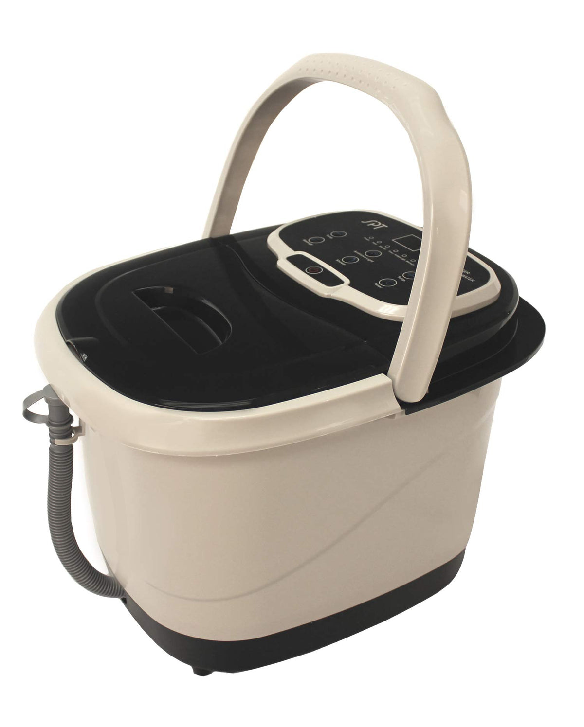 Spt Foot Spa Bath Massager With Motorized Rollers - Tan And Black