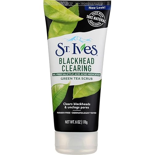 St. Ives Blackhead Clearing Face Scrub With Green Tea, 6 Oz (Pack Of 2)