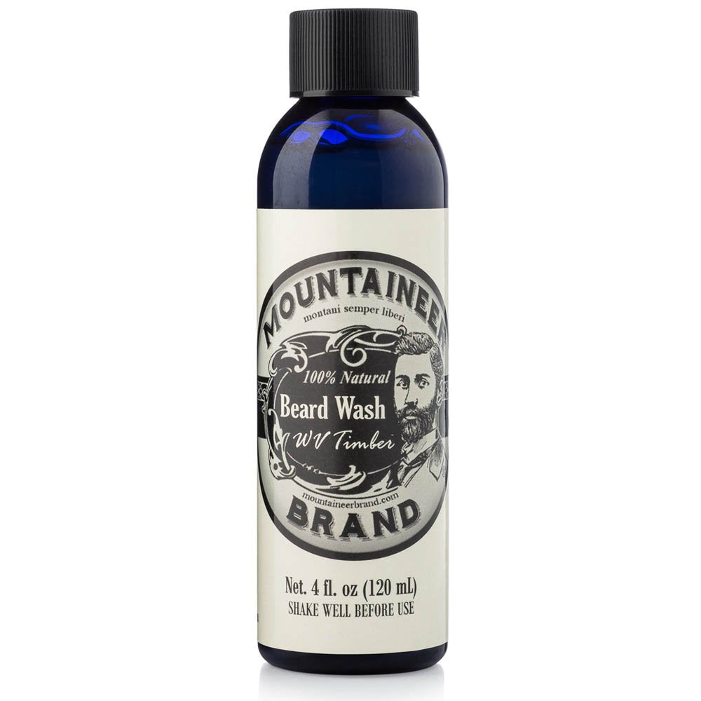 Mountaineer Brand Beard Wash For Men | 100% Natural Hydrating Shampoo | Wv Timber Scent, 4Oz