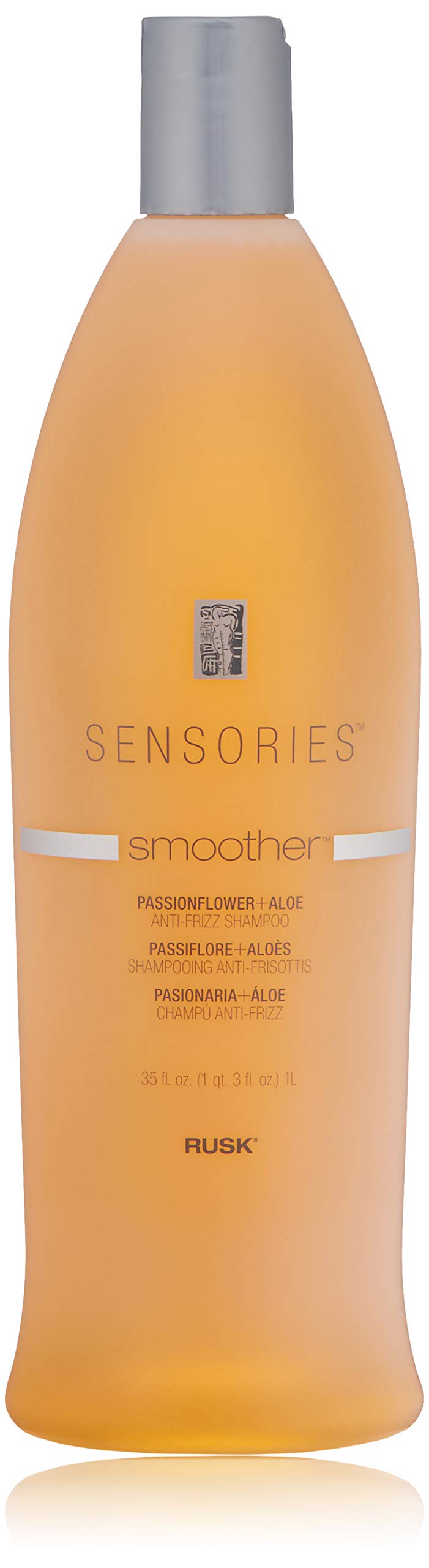 RUSK Sensories Smoother Passionflower and Aloe Smoothing Shampoo  AntiFrizz Formula With Aloe Helps Smooth and Emollients Resto