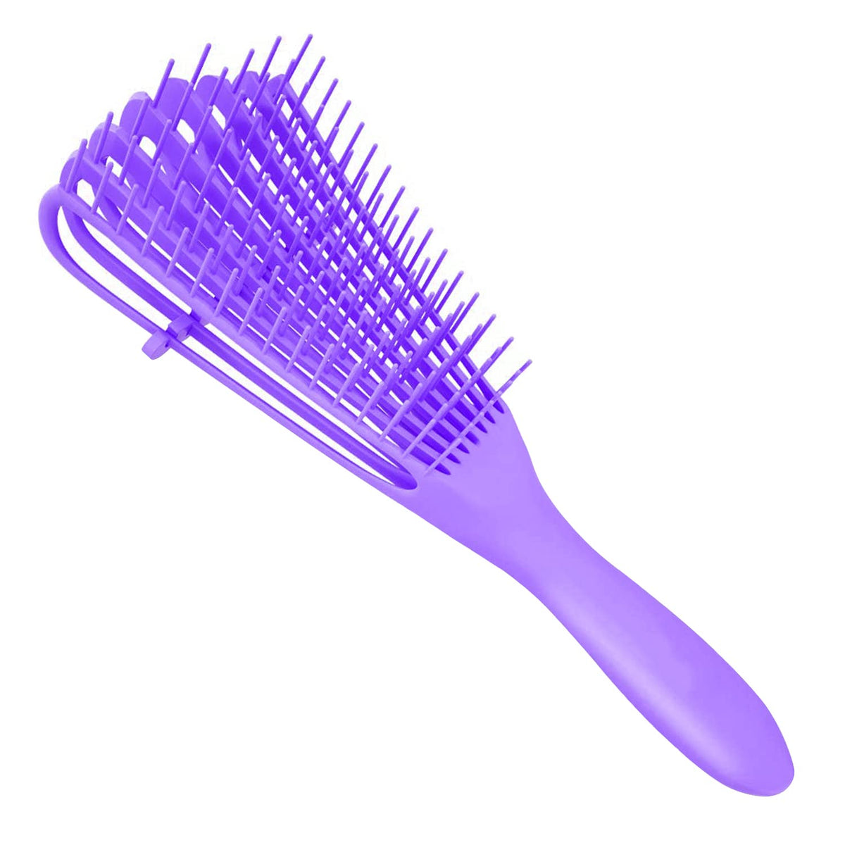 A.Dasher Purple Detangling Brush For Afro Textured Hair 3A-4C, Kinky Wavy/Curly