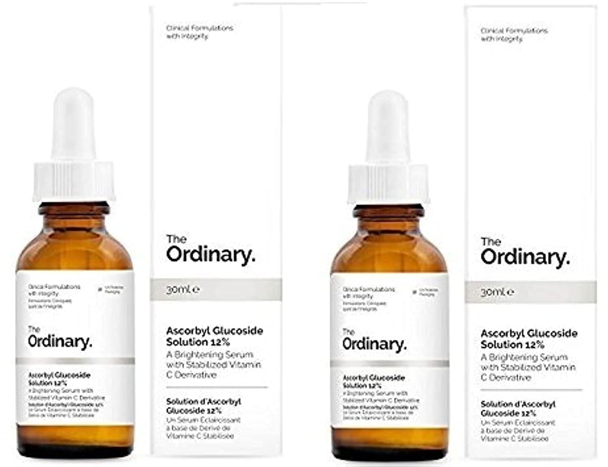 The Ordinary Ascorbyl Glucoside Solution 12% - 30ml (Pack of 2) - Brightening Serum