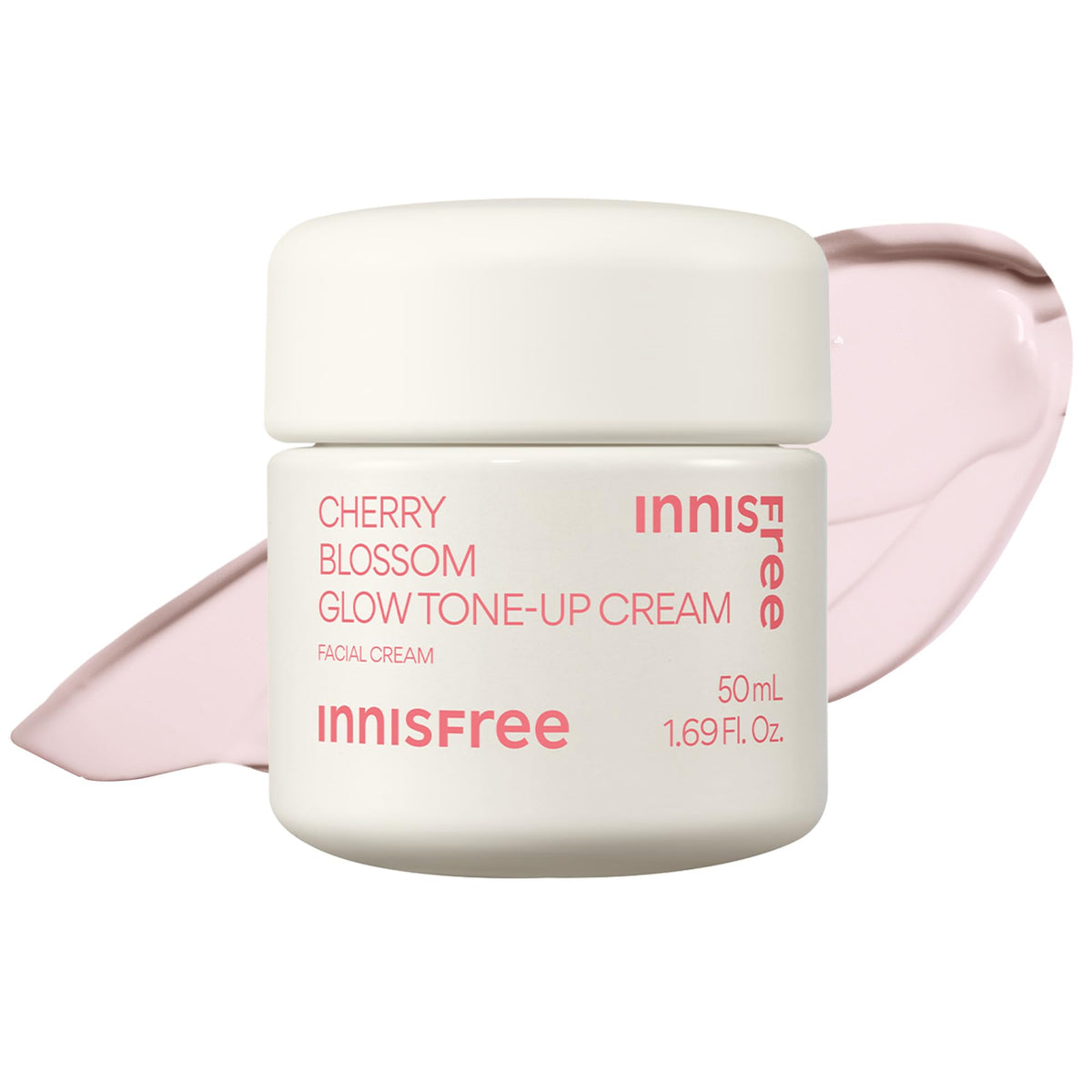 Innisfree Cherry Blossom Glow Tone-Up Cream With Niacinamide, 1.69 Fl Oz, Korean Skincare