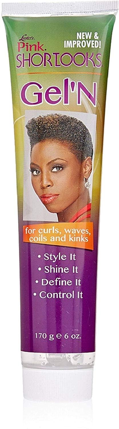 Luster'S Pink Shortlooks Gel - 6 Oz, Pack Of 8 - Hair Styling Gel For Short Hair