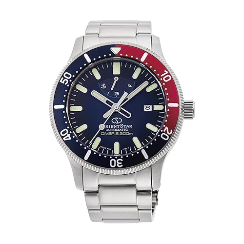 Orient Star Diver'S Watch 200M Power Reserve Blue Dial Sapphire Glass Re-Au0306L