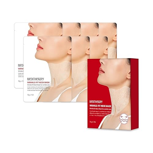 Meditherapy Wrinkle-Fit Neck Mask - Hyaluronic Acid Collagen Patches For Firming & Lifting 7Ea