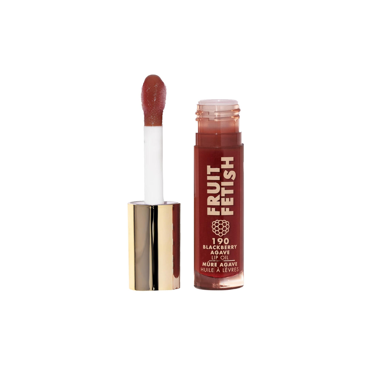 Milani Fruit Fetish Lip Oil - Blackberry Agave, 0.14 Fl Oz, Hydrating Lip Gloss