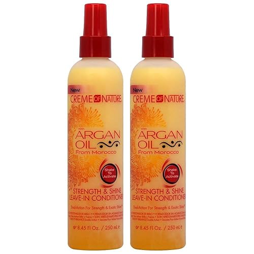 Creme Of Nature Argan Oil Leave-In Conditioner 8.45Oz (2 Pack) - Moisturizing & Nourishing