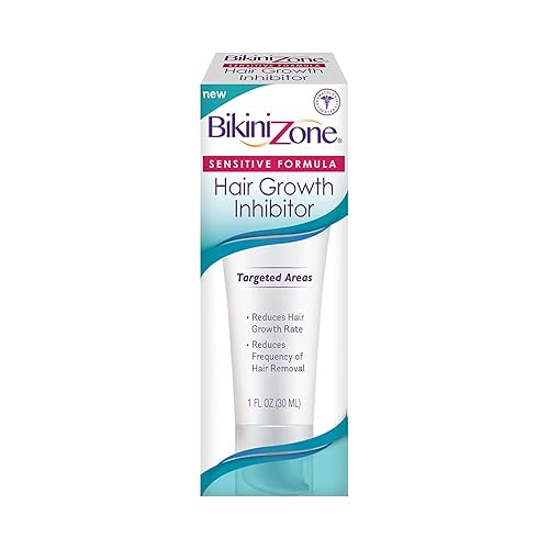 Bikini Zone Hair Growth Inhibitor Cream - Reduces Density & Length For Face, Legs & Chin, 1 Oz