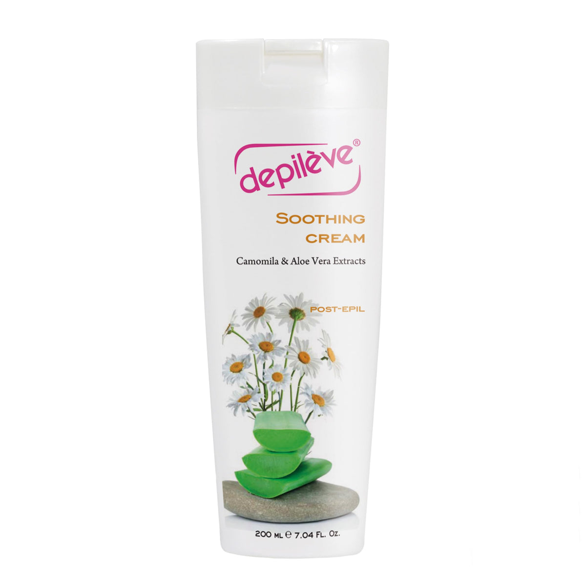 Depileve Soothing Cream - Post Wax Lotion With Aloe Vera & Chamomile - 7 Oz. Skin Calming Care