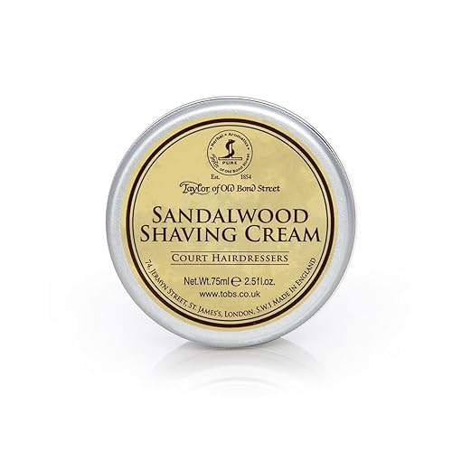 Taylor Of Old Bond Street Sandalwood Shaving Cream 2.03 Oz - Luxury Shaving Essential