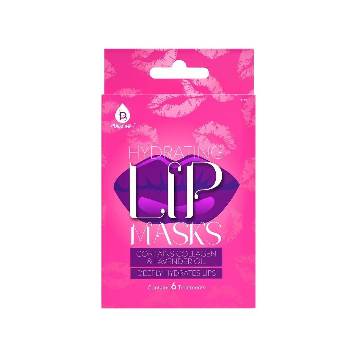 Pursonic Hydrating Lip Masks - Moisturizing Dry Lips, Softens Fine Lines & Wrinkles (Pack Of 6)