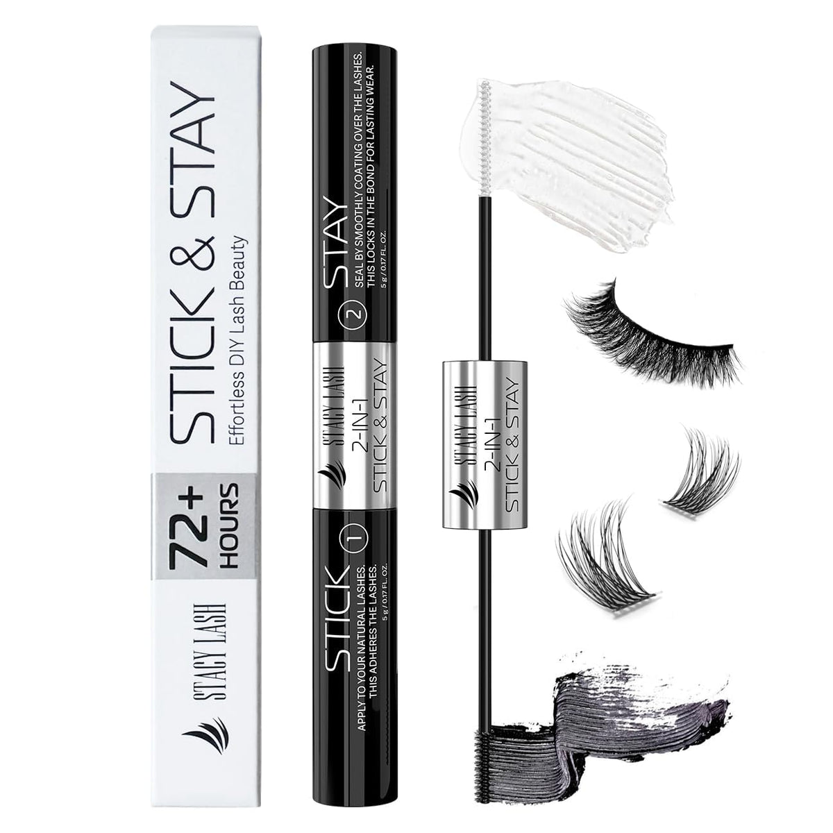 Stacy Lash Bond And Seal Lash Glue – Waterproof Clear Glue For Eyelash Clusters & Extensions