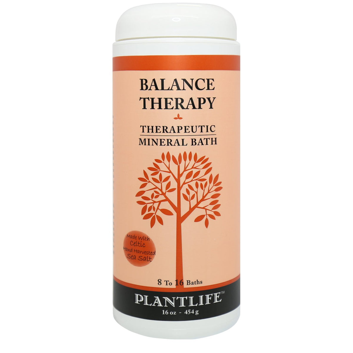 Plantlife Aromatherapy Bath Salts - Balance & Calm Tension - 16 Oz Natural Therapy