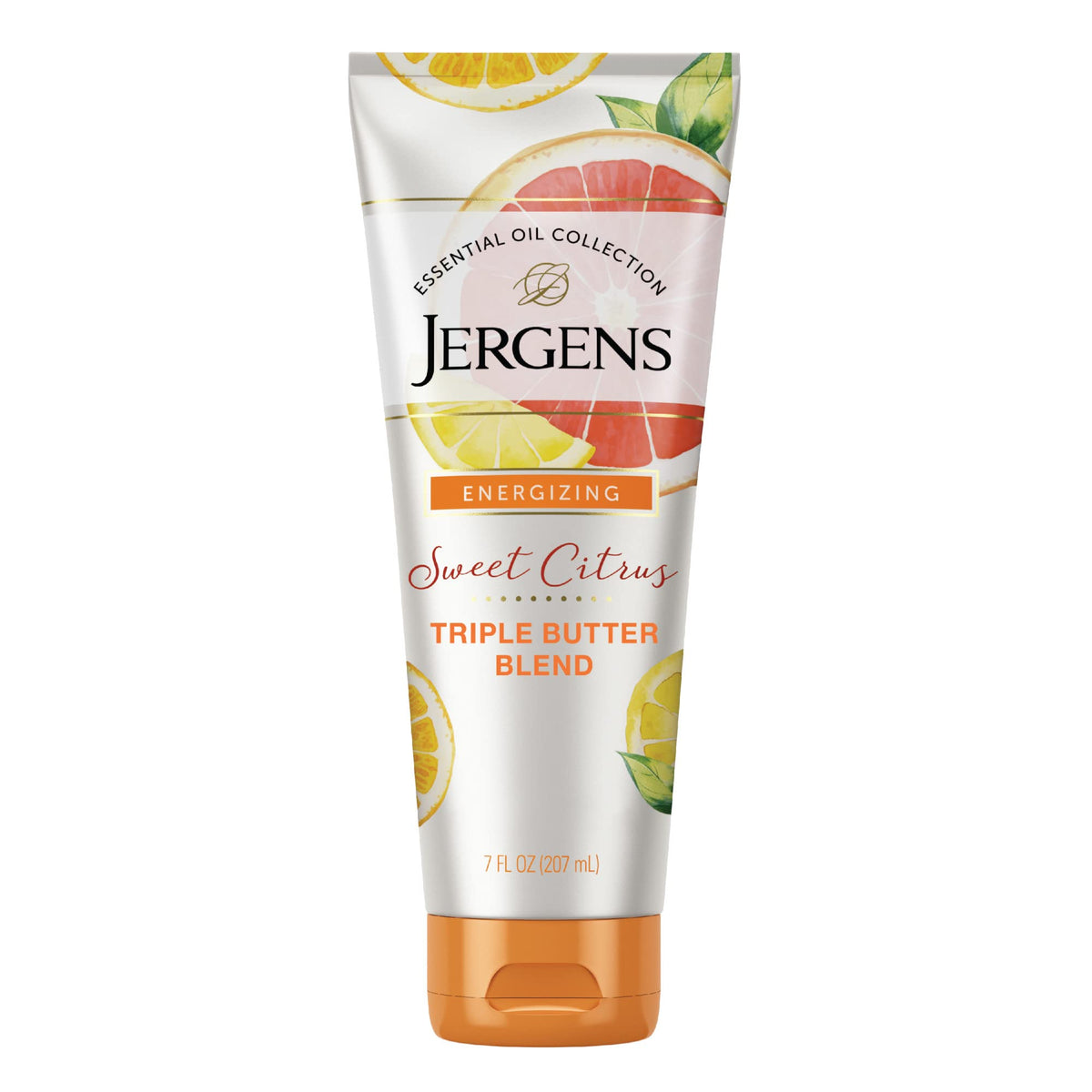 Jergens Sweet Citrus Body Butter, 7 Oz Hand & Body Lotion For Moisturizing Women