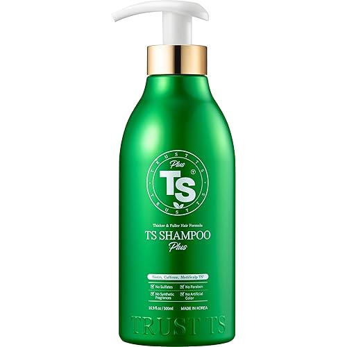 Ts Shampoo Plus 500Ml For Thinning Hair With Biotin & Caffeine - Sulfate-Free, Healthy Scalp Care