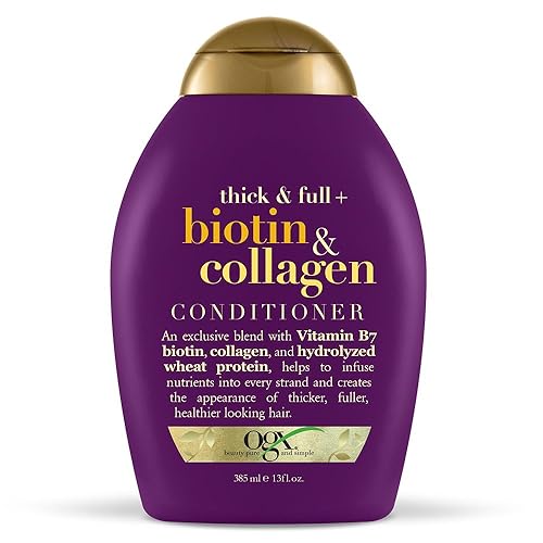 Ogx Thick & Full Biotin & Collagen Conditioner, 13 Ounce - Purple Hair Care