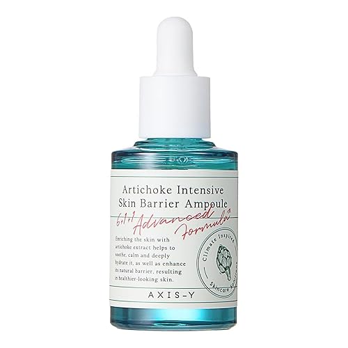 Axis-Y Artichoke Intensive Skin Barrier Ampoule - Hydrating Serum With Centella & Aloe, 1.01 Fl Oz