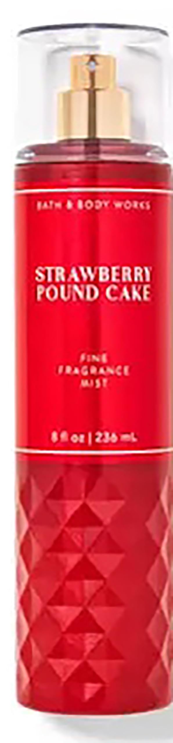 Bath & Body Works Strawberry Pound Cake Fine Fragrance Body Spray Mist, 8 Fl Oz