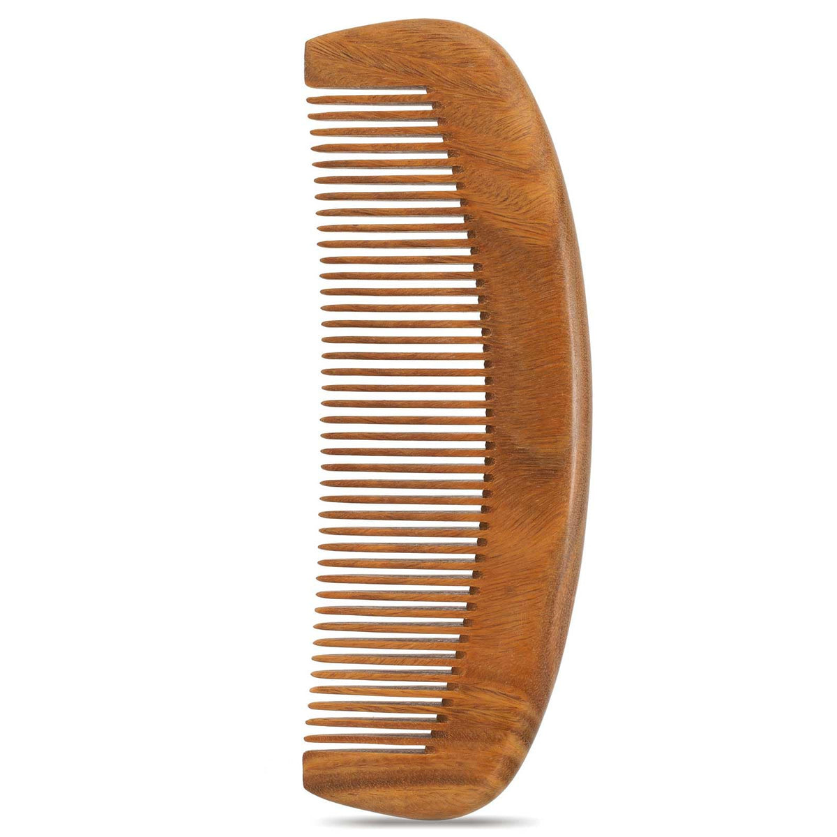 Moreinday Sandalwood Wooden Comb for Men & Women - Fine Tooth Hair Comb, Brown