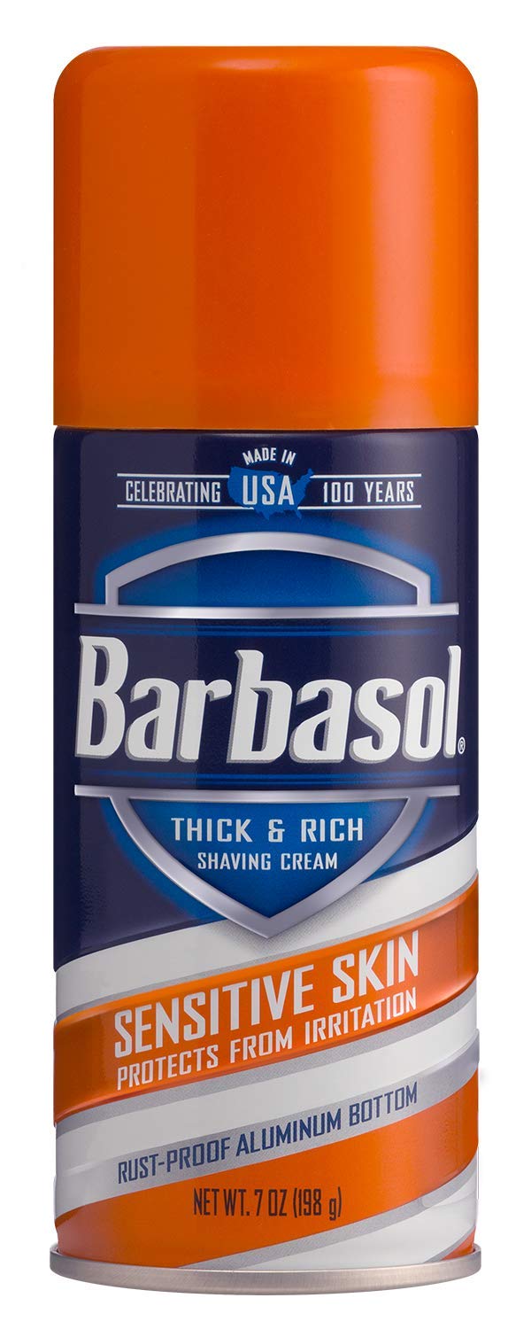 Barbasol Sensitive Skin Shave Cream, 7 Ounce (Pack Of 3) - Smooth & Soothing Formula