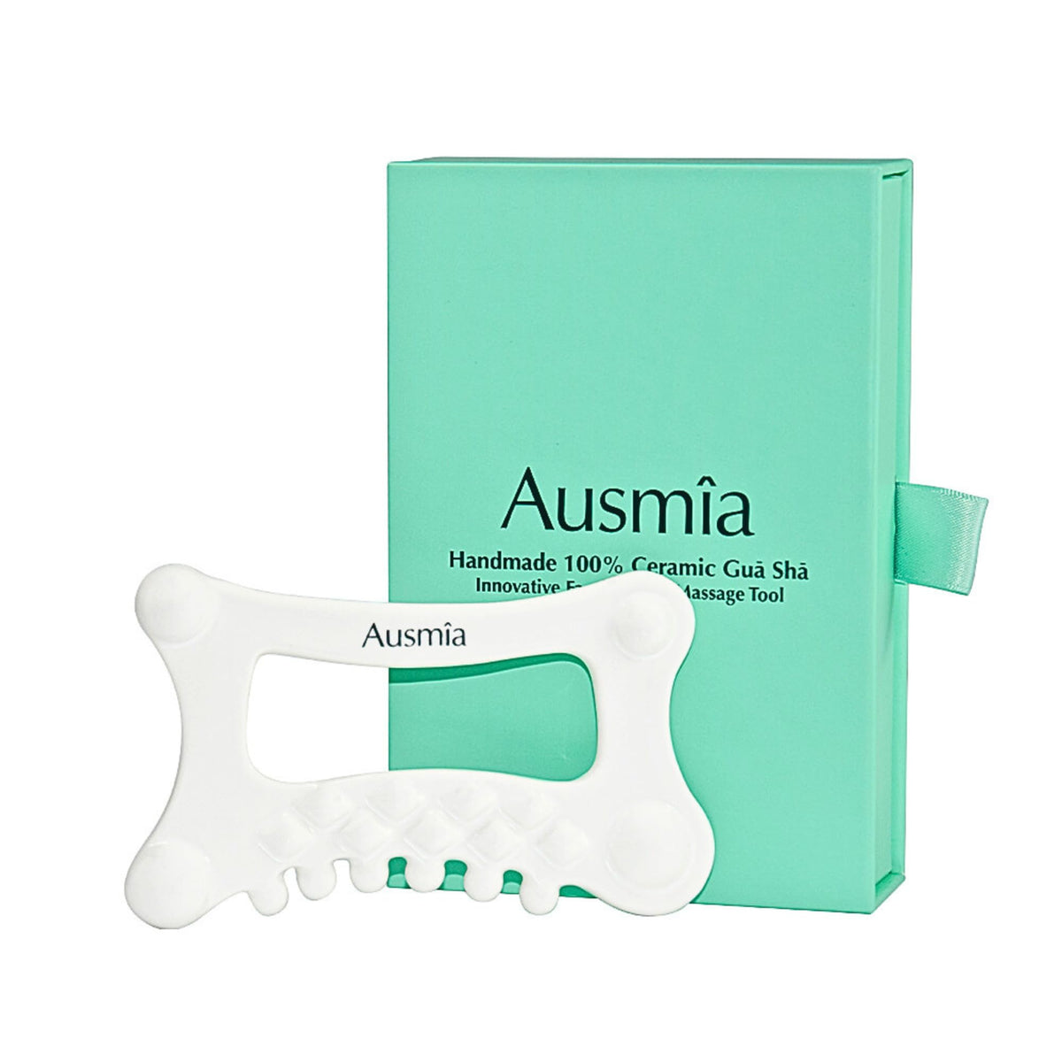 Ausmia Ceramic Gua Sha Tool For Face & Body - Lymphatic Drainage & Muscle Relief Massage