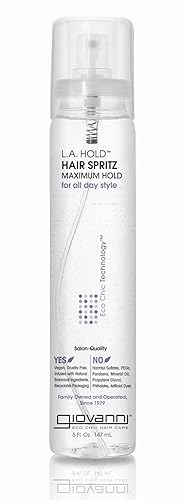 Giovanni L.A. Hold Hair Spritz - Maximum Hold, Lightweight, Sulfate Free, 5 Oz (Pack