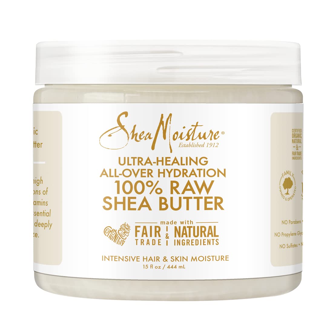 Sheamoisture Raw Shea Butter Body Lotion For Dry Skin, 15 Fl Oz, Sulfate-Free