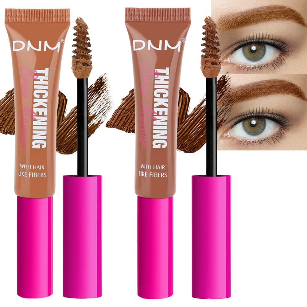 Bingbrush Tinted Thickening Brow Mascara, 2Pcs Waterproof & Transfer-Proof, Auburn Shades