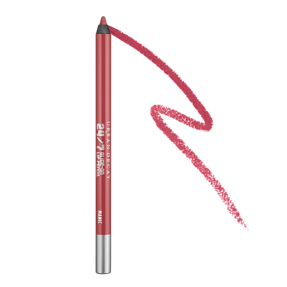 Urban Decay 24/7 Glide-On Waterproof Lip Pencil, Manic Rosy Wine, Longwearing, 0.04