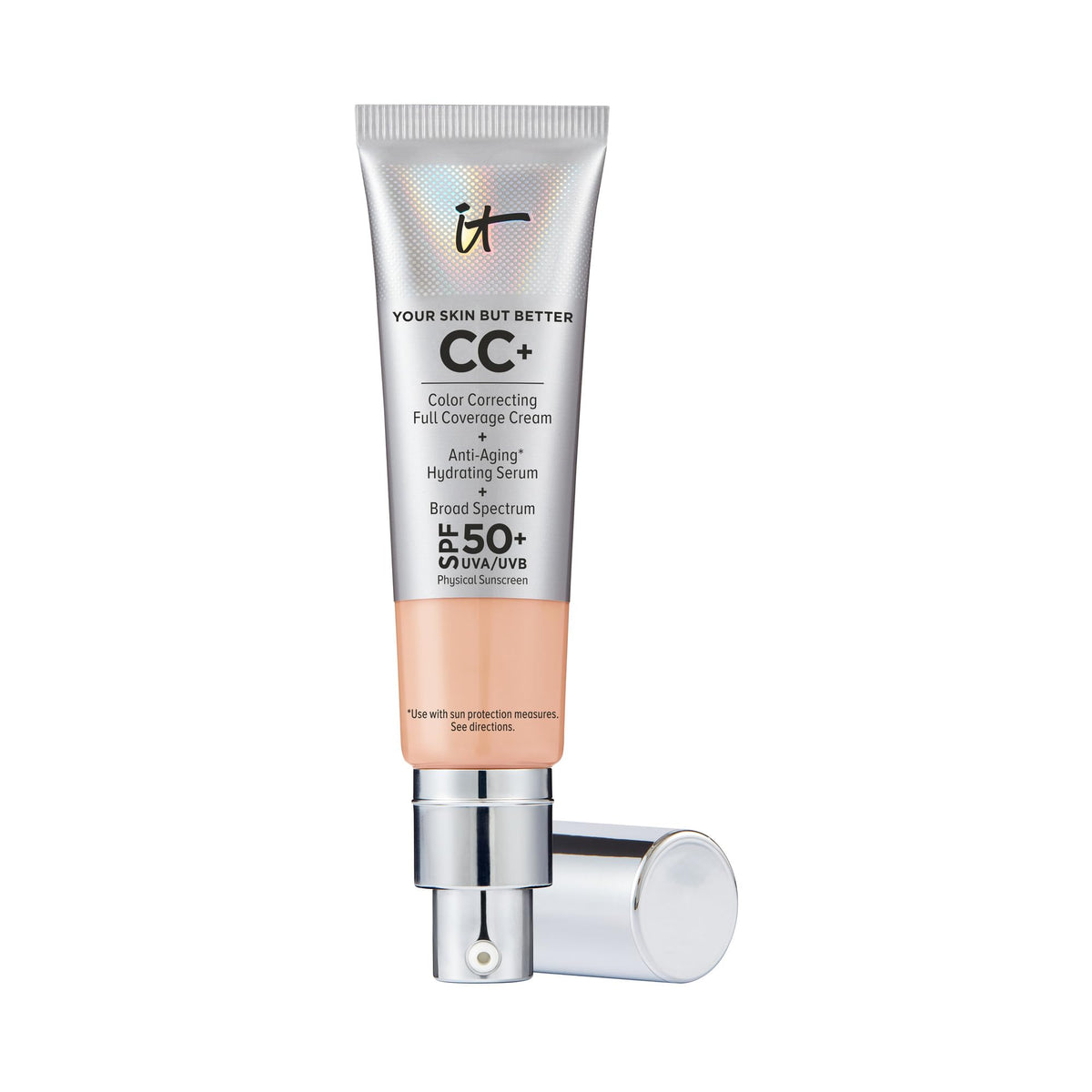 It Cosmetics Cc+ Cream, Light Cool - Full-Coverage Foundation & Spf 50 - 1.08 Fl Oz