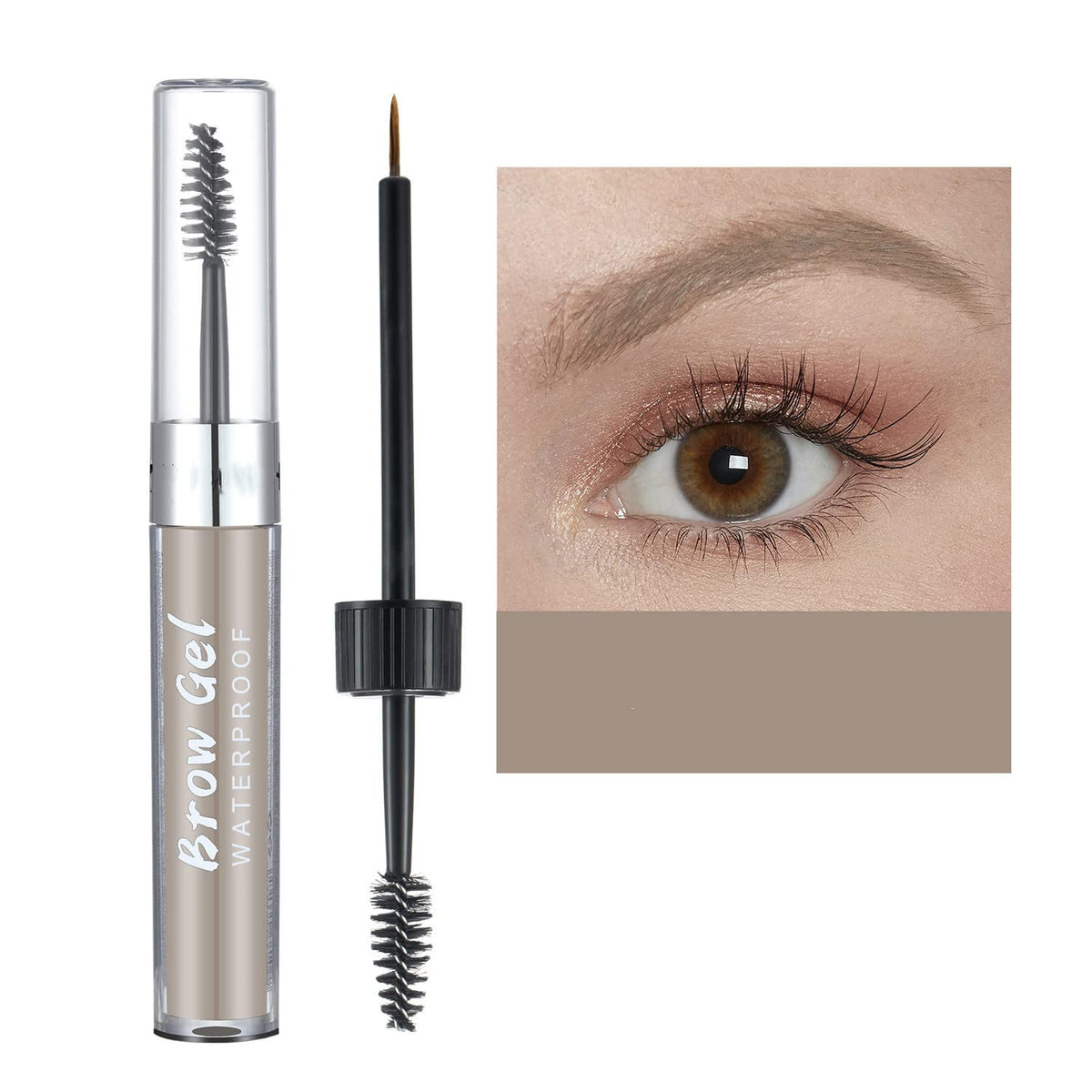 Maepeor Waterproof Eyebrow Gel - 8 Colors, Long Lasting Liquid Brow Gel, #02 Cool Blonde