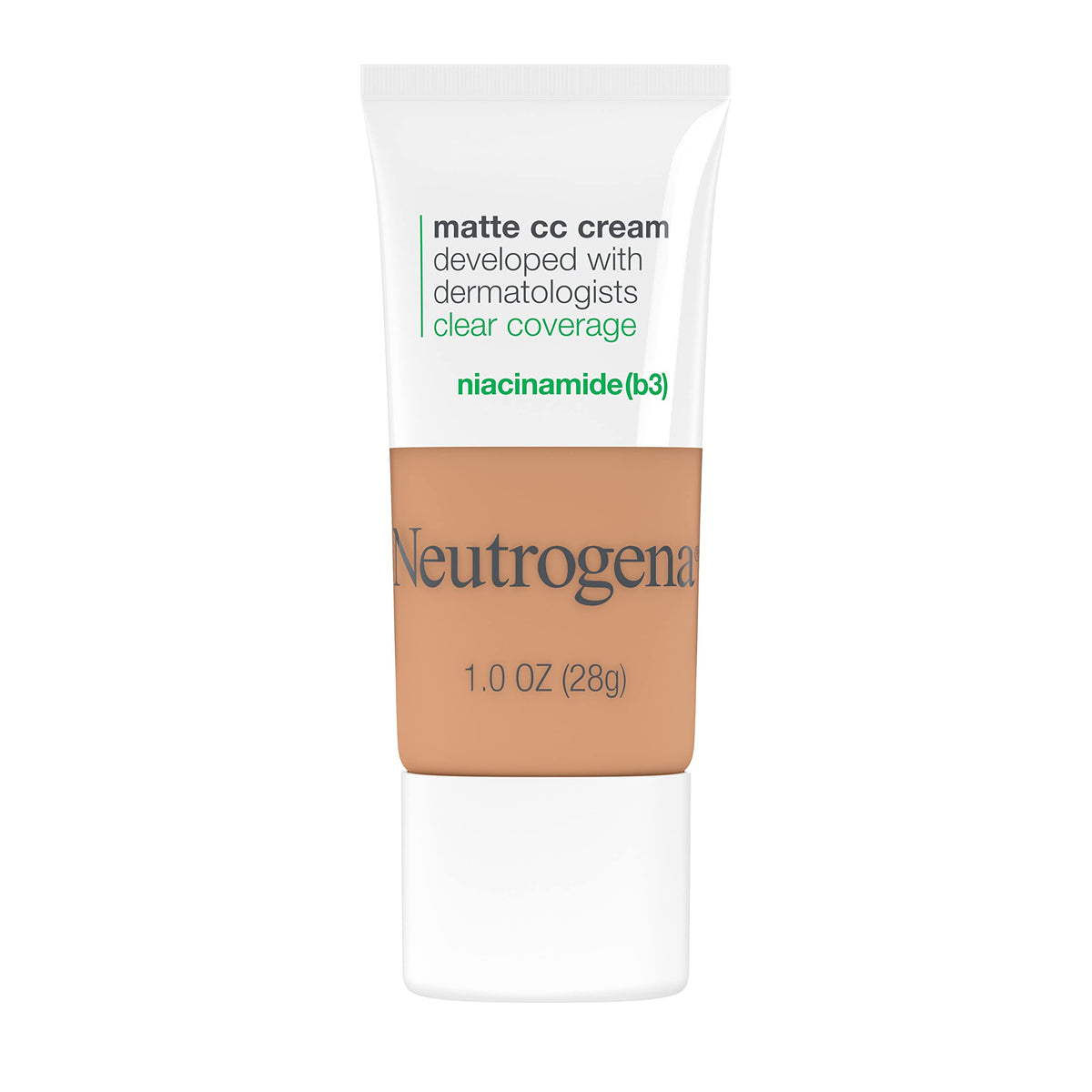 Neutrogena Clear Coverage Flawless Matte Cc Cream, Oil-Free Hypoallergenic, 1 Oz, 6.0 Wheat