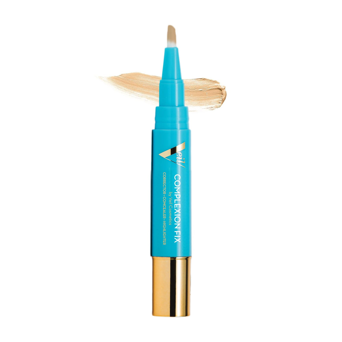 Veil Cosmetics Complexion Fix Concealer - Liquid Anti-Aging Under Eye Makeup - 2G Light Gold