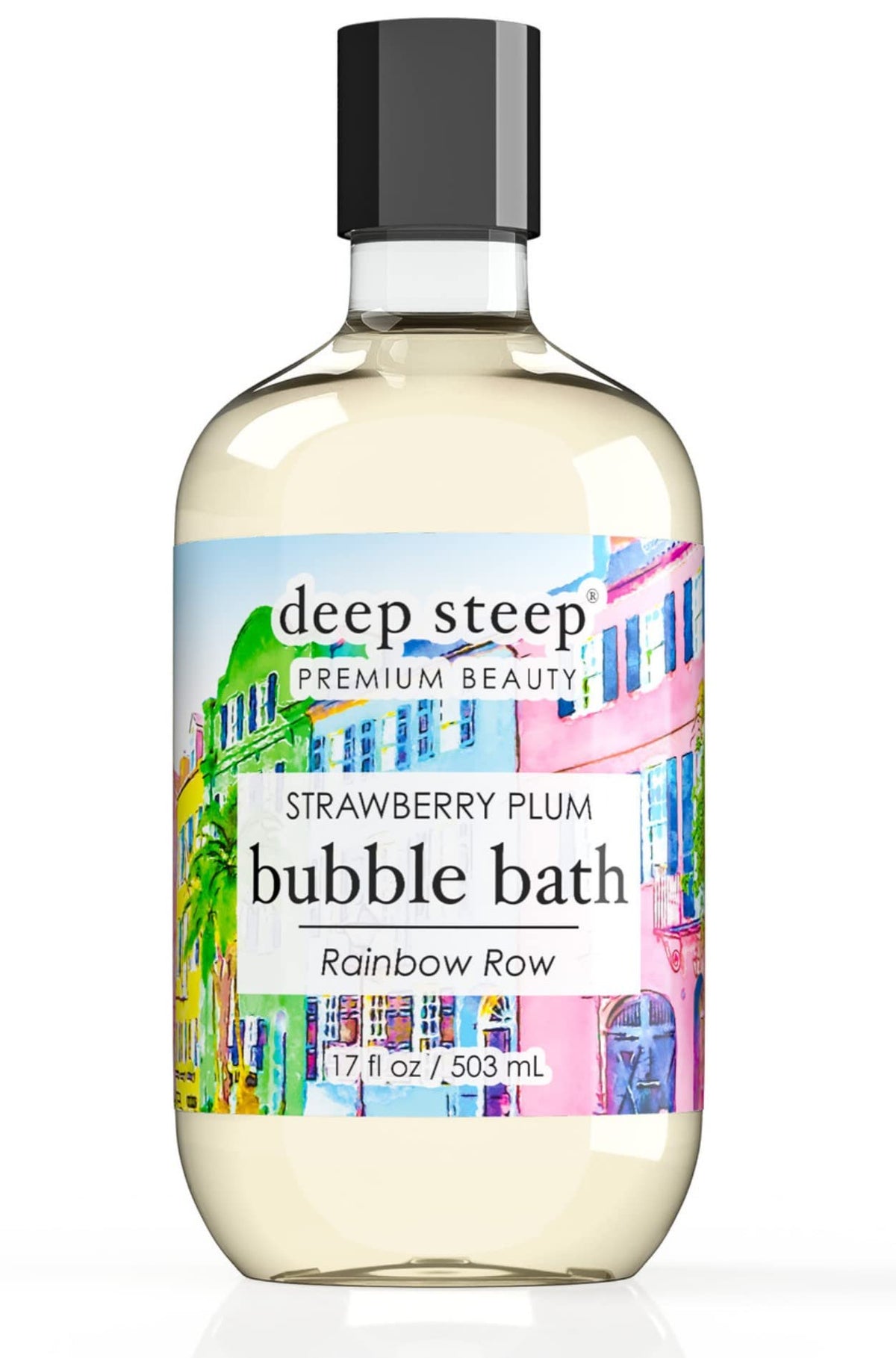 Deep Steep Strawberry Plum Bubble Bath, 17 Oz - Relaxing Bath Soak For Ultimate Pampering