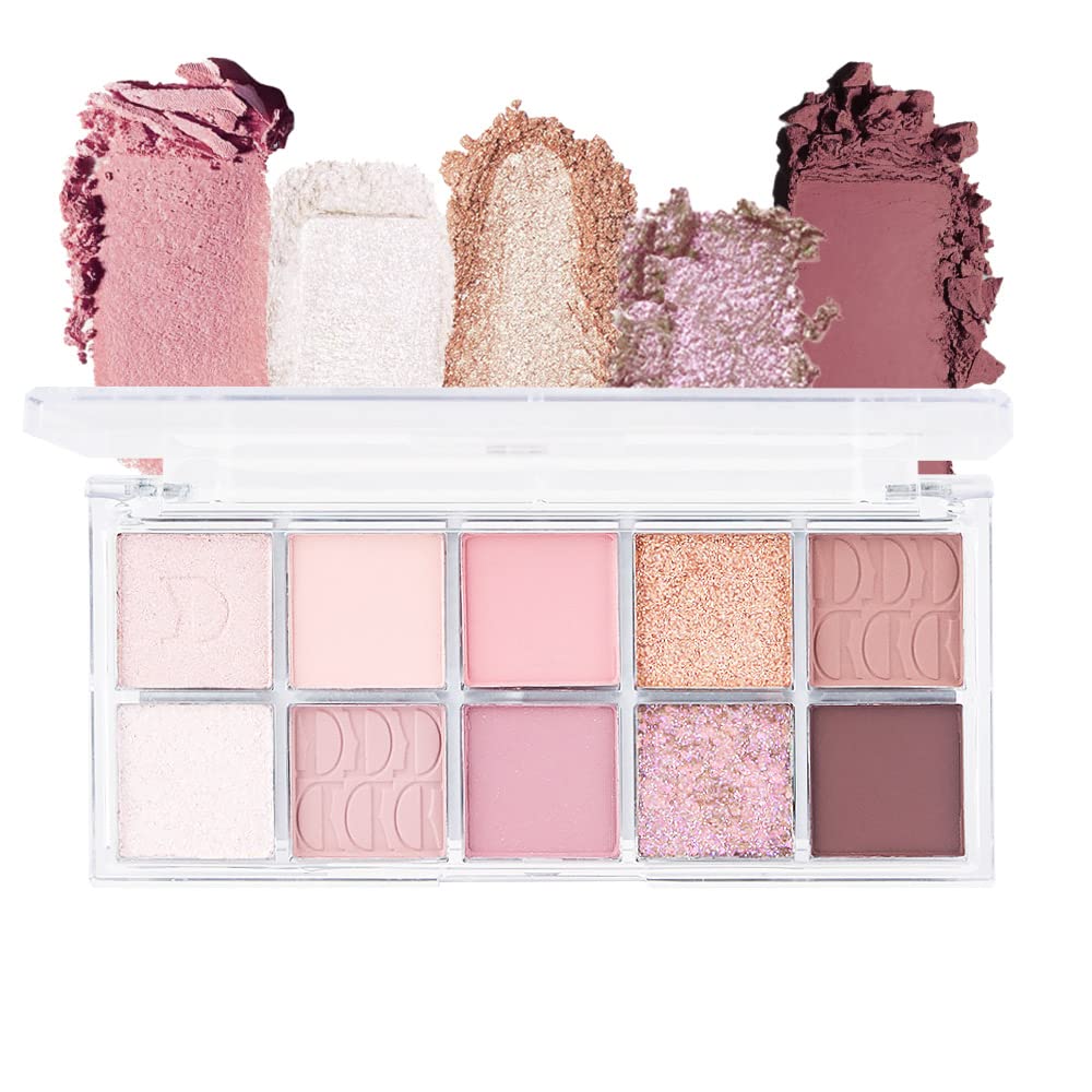 Amy'S Diary 10 Colors Pink Eye Shadow Palette - High Pigment, Waterproof, Blendable Makeup 14#