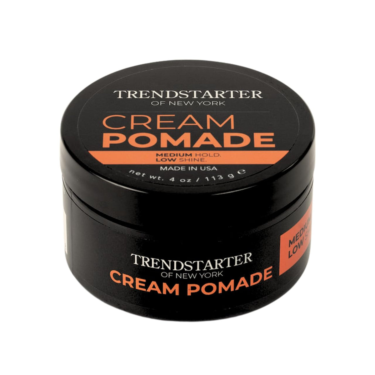 Trendstarter Cream Pomade 4Oz - Medium Hold, Low Shine, Water-Based Hair Styling Putty