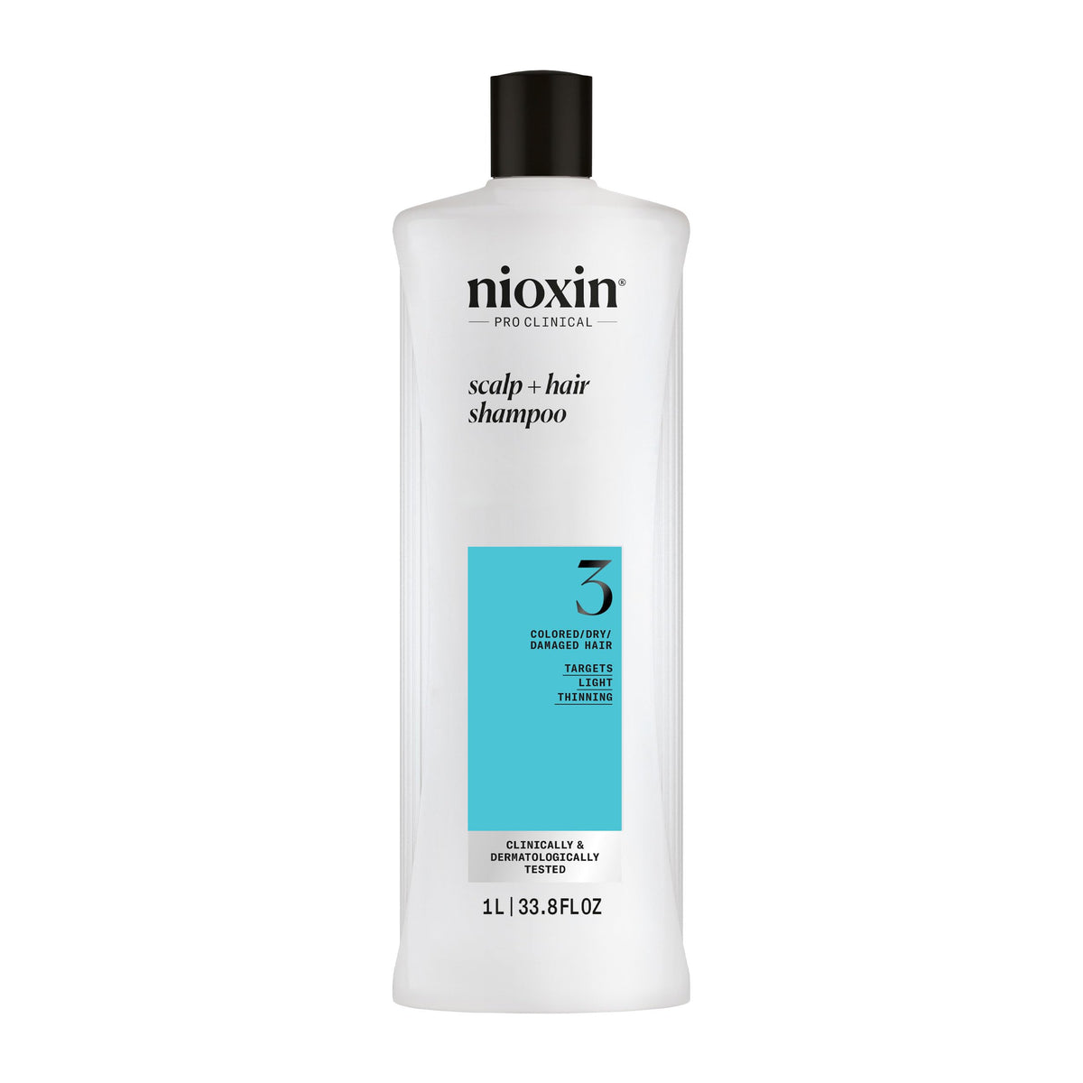 Nioxin System 3 Hair Thickening Shampoo For Damaged Hair, 33.8 Fl Oz - Light Thinning Solution