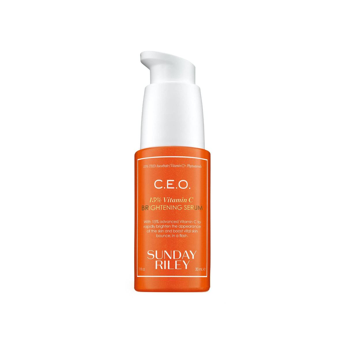 Sunday Riley C.E.O. 15% Vitamin C Brightening Serum - 1 Fl Oz, Orange, Anti-Aging Skincare