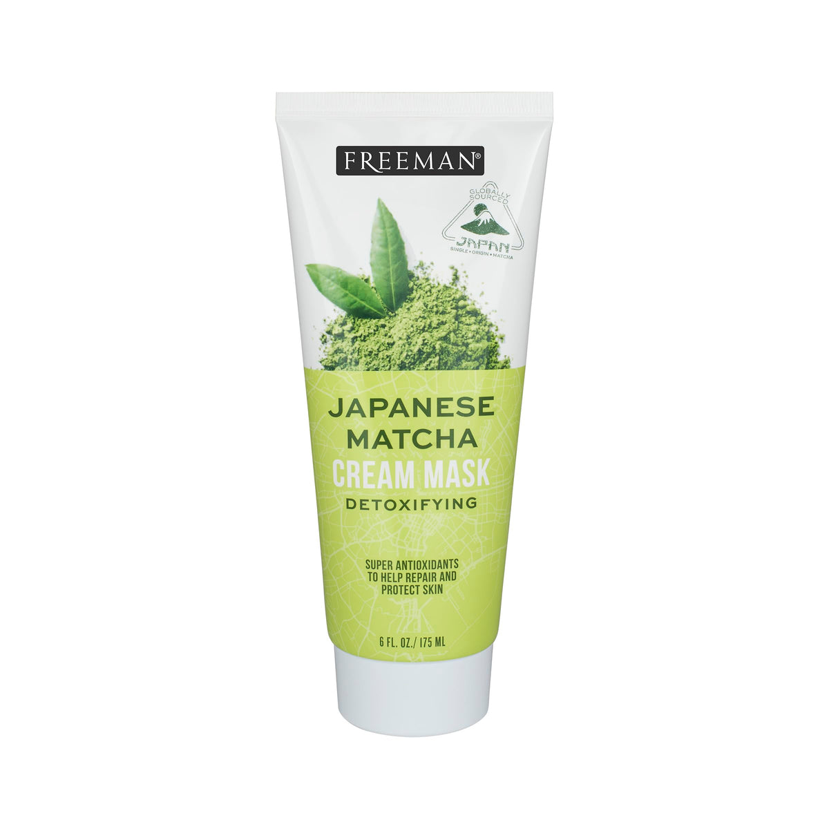 Freeman Japanese Matcha Cream Face Mask, Detoxifying & Repairing, 6 Fl. Oz. For Oily & Normal Skin