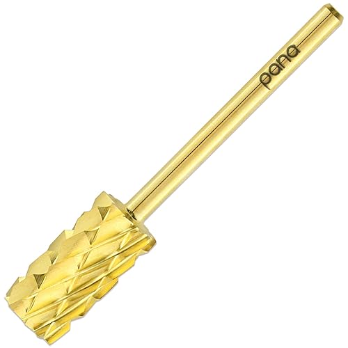 Beauticom Usa Pana Gold Large Barrel Nail Drill Bit, 3/32&quot; Shank, 5X Coarse Grit For