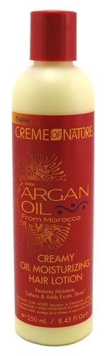 Creme Of Nature Argan Oil Moisturizer 8.45 Oz - Creamy Oil For Hydration & Shine (Pack Of 