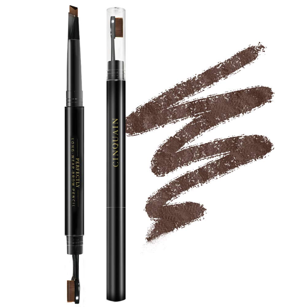 Shills Waterproof Eyebrow Pencil, Long Lasting Dark Brown, 2 Count Makeup