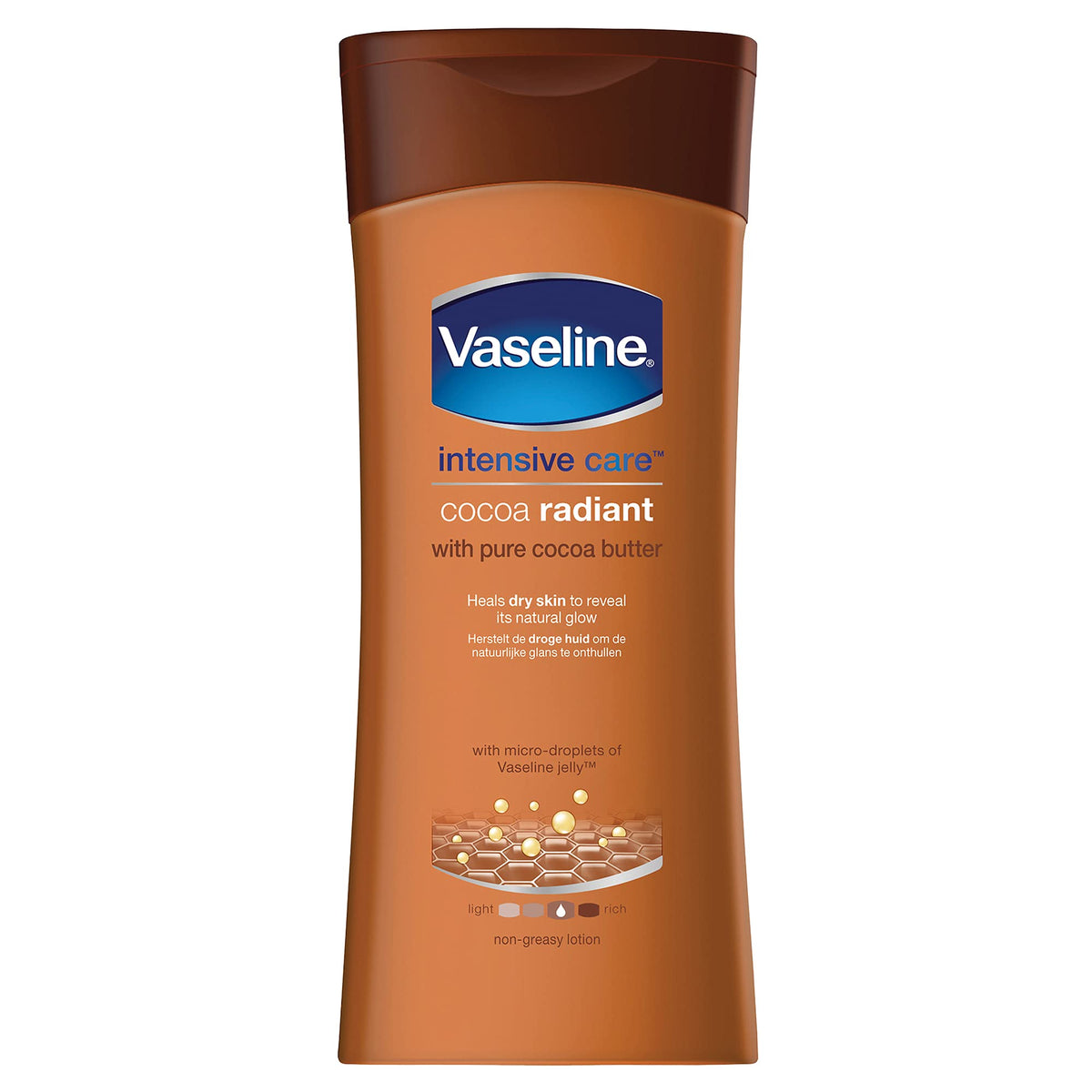 Vaseline Cocoa Radiant Lotion 200Ml - Essential Moisture, Pack Of 3, Hydrating Skin Care