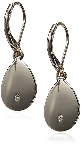 Nine West Silver Teardrop Earrings For Women - Elegant Metal Jewelry Accessory